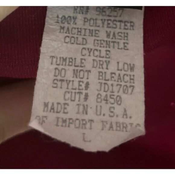 Vintage Perceptions USA Made Metallic Purple Mermaid Style Prom Evening Dress L - Picture 8 of 8